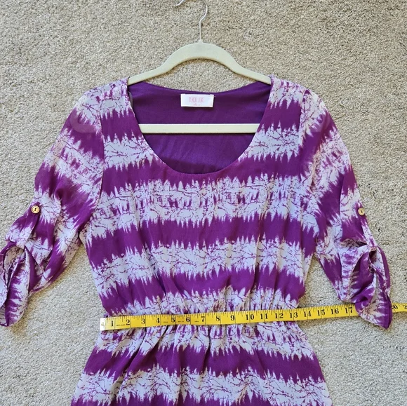 ModCloth/Peach Love California Purple Mountain Dwelling Mini Dress Size M - Picture 10 of 11